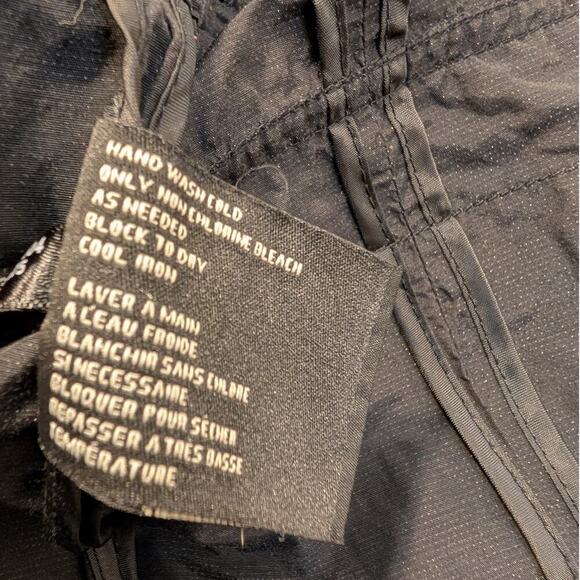 Cole Haan Womens Jacket Nylon Anorak Black Rain Zip Hood - Size S - Picture 9 of 9